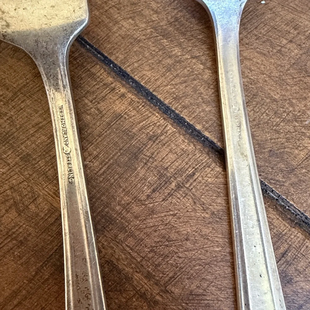 Vintage Westmoreland Sterling silver Dinner Forks 7.25” 180g - Set of 4